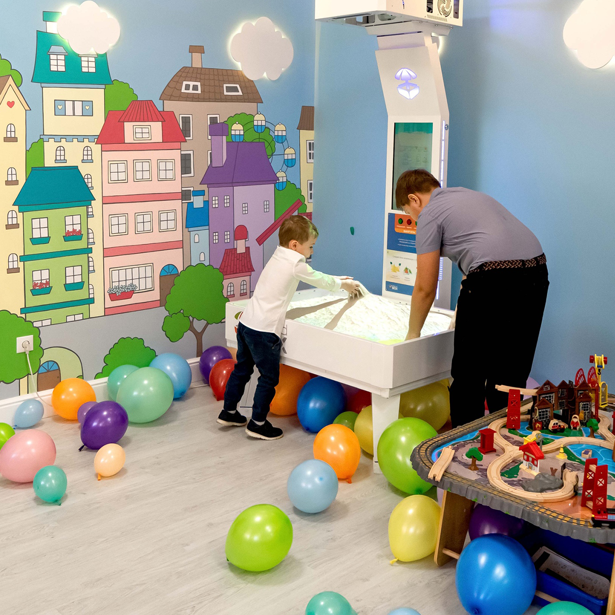 Interaktív játék játszóházba